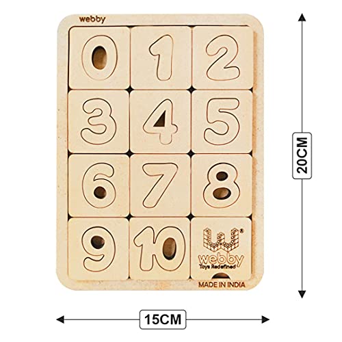 Webby Counting Number Slide Game Wooden Puzzle, 8X6(Inches) - Image 5