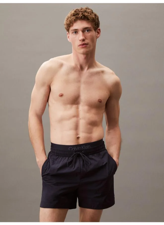 كالفن كلاين Logo Band Drawstring Swim Shorts