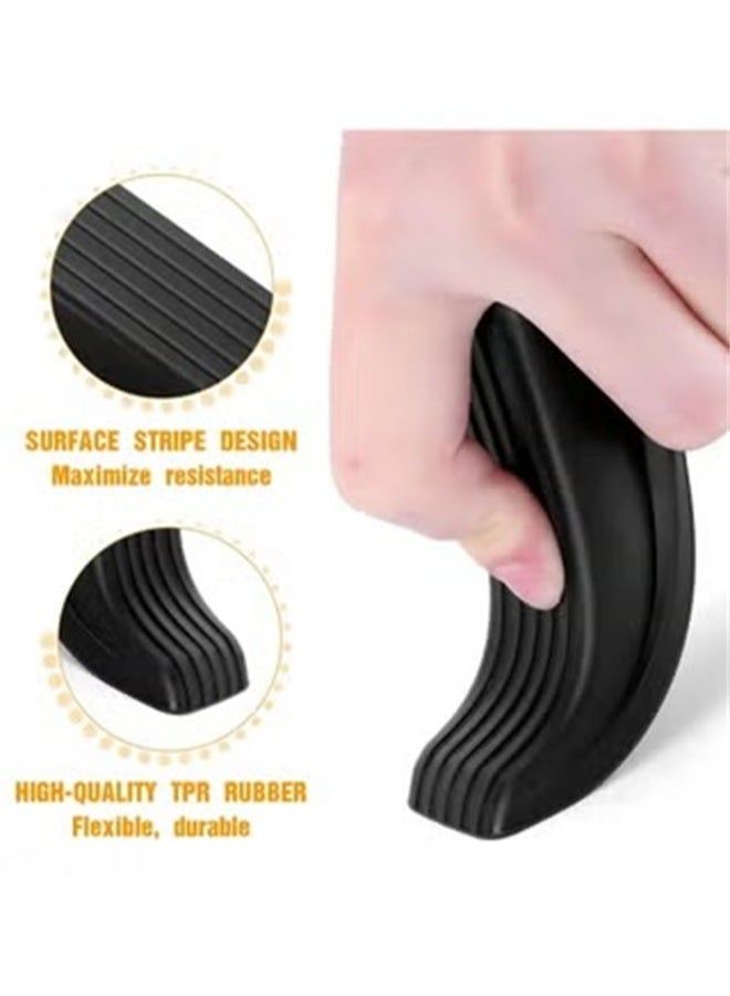 HOMESTAR 2 Pcs Door Stopper Set, Slip Resistant Heavy Duty Design Doorstops, Work on All Surfaces, Carpet, Floors - Image 4