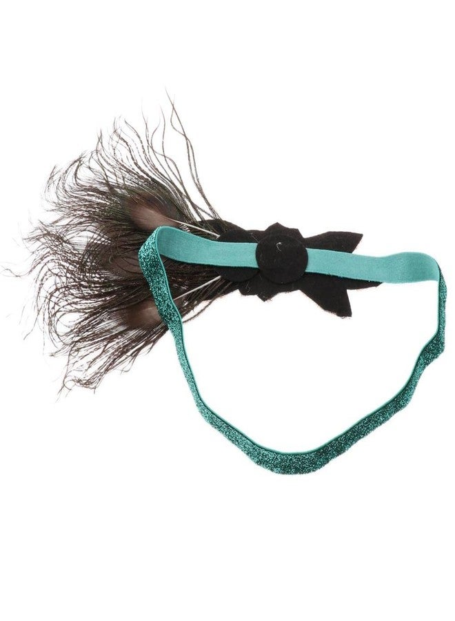 Generic Womens Peacock Feather Roaring 20s Headpiece 1920s Flapper Headband, Green | Womens Accessories |Hair Accessories - Image 5