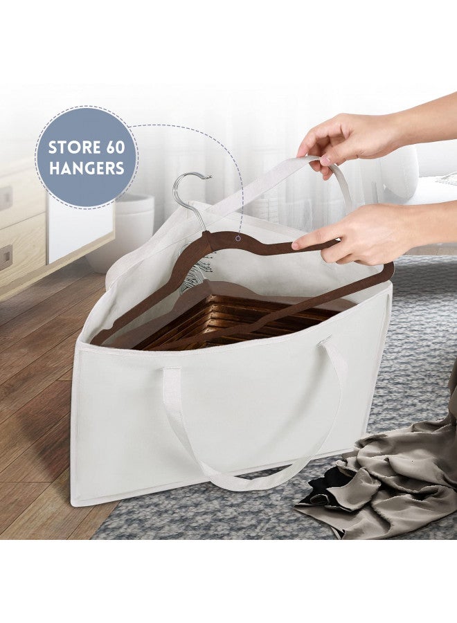 Veronica Veronica Hanger Storage Triangle Bag with Handles for Space Saving Hangers Organisers Tidy Storage and Easier Storage in Closets  - Image 3