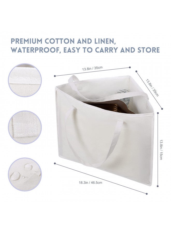 Veronica Veronica Hanger Storage Triangle Bag with Handles for Space Saving Hangers Organisers Tidy Storage and Easier Storage in Closets  - Image 2