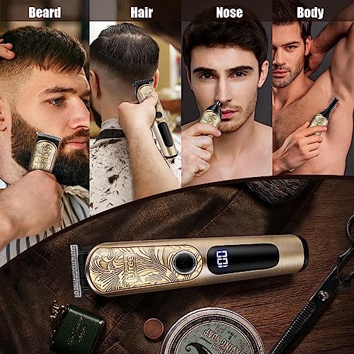 Ufree Gifts for Men, Beard Trimmer with Charging Stand, IPX7 Waterproof Electric Razor Shavers for Men, Clippers for Hair Cutting, Mens Grooming Kit for Mustache Nose Facial Body - Image 2