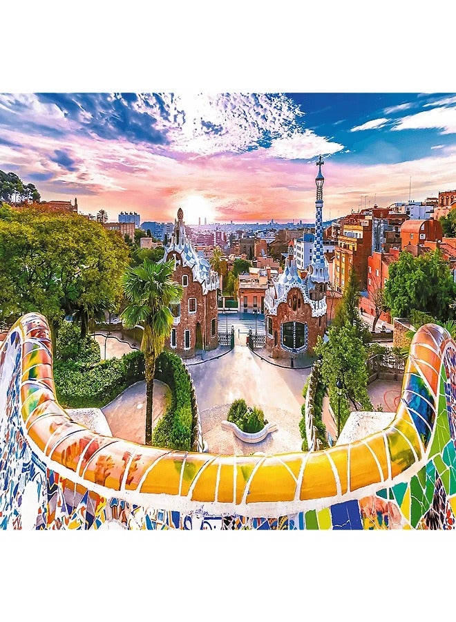 تريفل  بازل غروب الشمس فوق برشلونة، اسبانيا  1000 قطعة - 10711 - Image 2