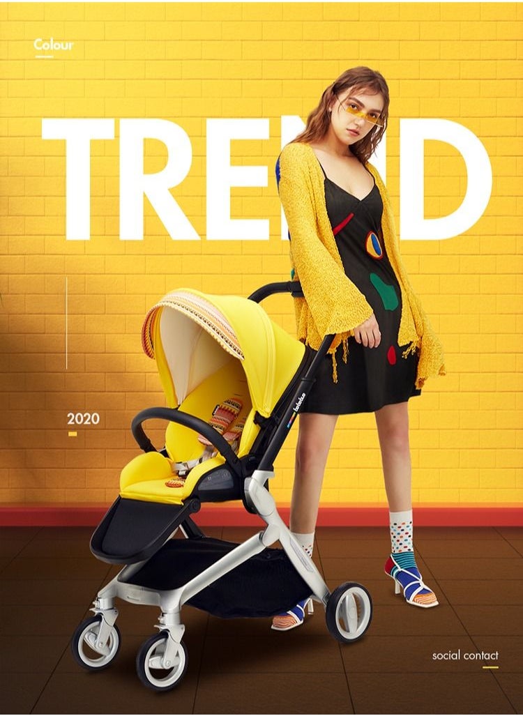 bebebus - ART+ Stroller yellow color from bebebus - Image 1