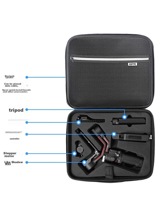 Odd Leaves Qiyeh Suitable For Dji Ronin Rs3 Storage Bag, Stabilizer Handheld Gimbal Portable Bag, Protective Case, Inner Liner Bag, Accessory Box, Single-shoulder Backpack, Complete Set Storage Protection Box, Portable Case - Image 2