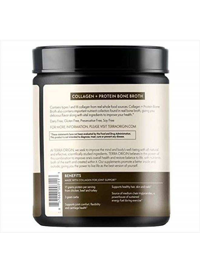 Terra Origin Collagen Protein Bone Broth Powder, Natural Collagen from Real Whole Food Sources with 17g Protein, for Hair, Skin, Nail and Joint Support, 20 Servings, Chocolate - Image 3