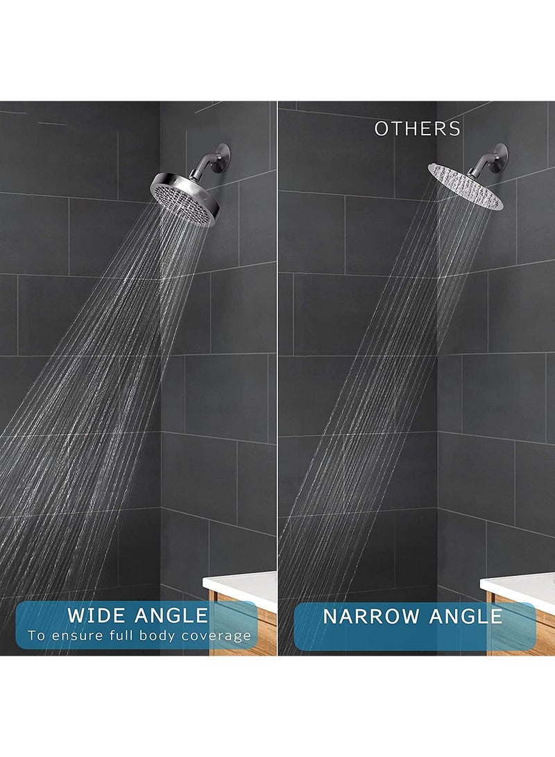 Sweet seven Modern Chrome Look Shower Head - High-Pressure Rain, Easy Installation, Replacement for Bathroom, Elevate Your Shower Experience - Image 2