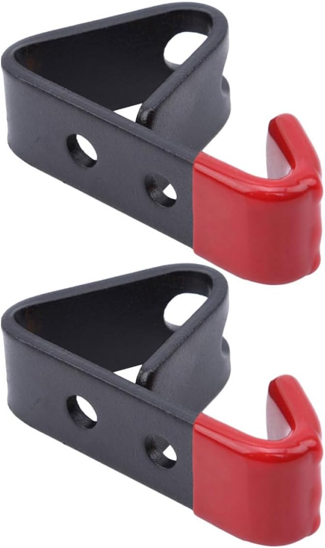 KICHOUSE 2pcs Wall Mounted Wheel Rim Display Hooks Steel Car Tire Hook Rack for Auto Repair Shops Garage Storage Organizer in Two-Tone Finish - Image 1