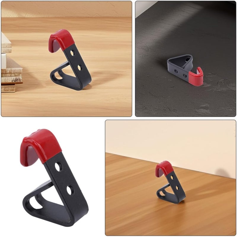 KICHOUSE 2pcs Wall Mounted Wheel Rim Display Hooks Steel Car Tire Hook Rack for Auto Repair Shops Garage Storage Organizer in Two-Tone Finish - Image 4