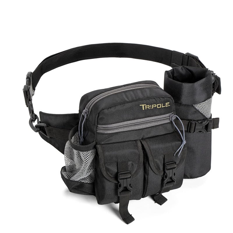 TriPole Waist Pack with Detachable Bottle Holder - Multi-Utility Waist and Sling Bag for Hiking, Cycling, and Backpacking - Image 1