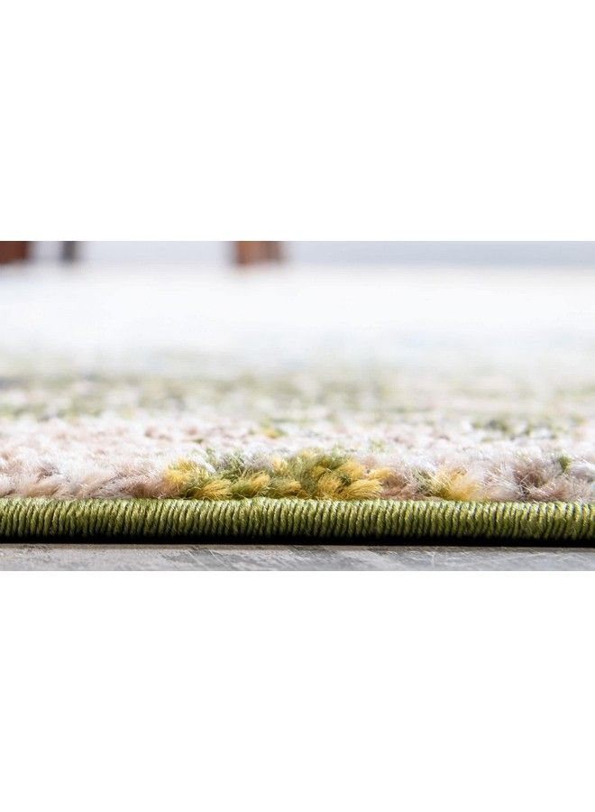 Unique Loom سجادة منطقة عصرية ملونة بألوان خفيفة من مجموعة استريلا 3 قدم × 5 قدم أزرق بيج - Image 4