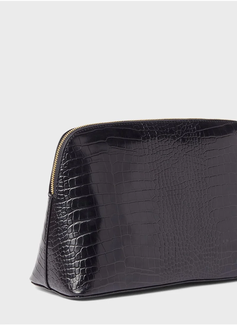 Ted Baker Crocana Croc Detail Debossed Washbag