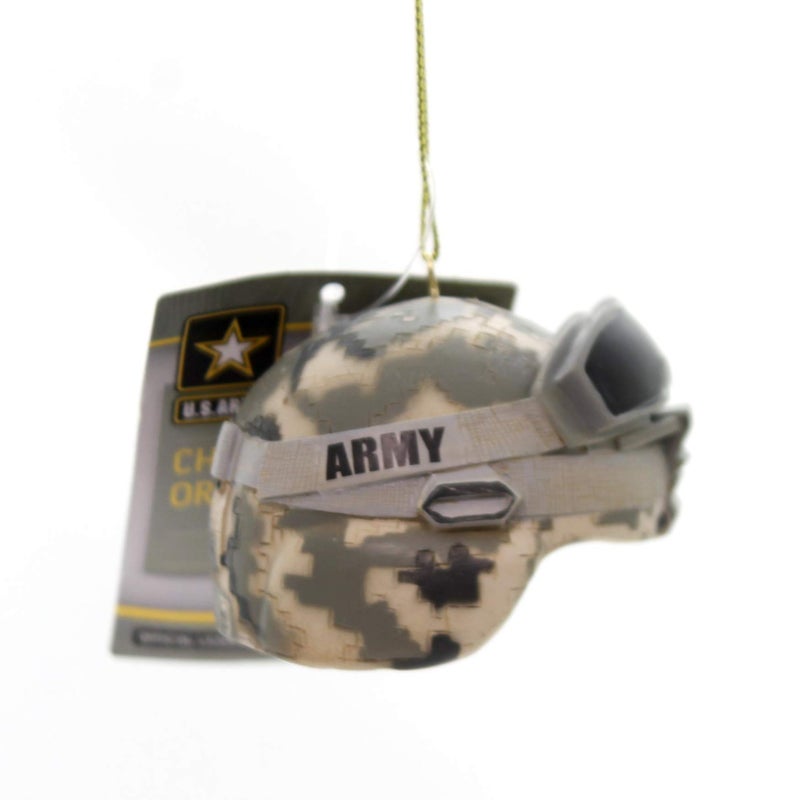 Kurt Adler United States Army Combat Helmet Christmas Ornament - Image 1