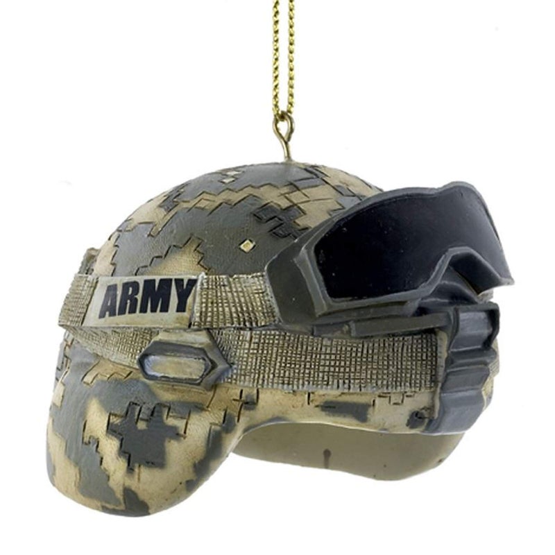 Kurt Adler United States Army Combat Helmet Christmas Ornament - Image 3
