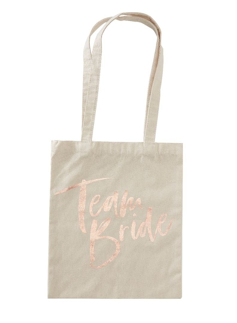 Ginger Ray Team Bride Tote Bag - Bridal Party Gift - Image 2