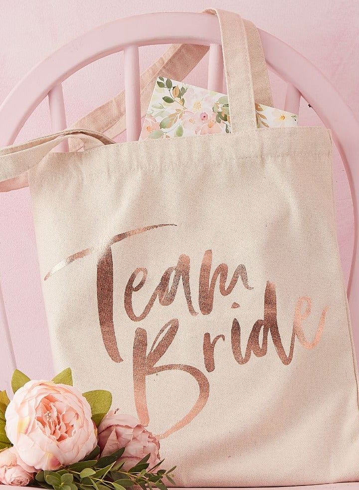 Ginger Ray Team Bride Tote Bag - Bridal Party Gift - Image 3