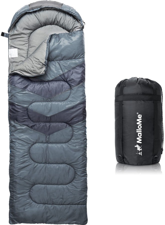 MalloMe Sleeping Bags for Adults Cold Weather & Warm - Backpacking Camping Sleeping Bag for Kids 10-12, Girls, Boys - Lightweight Compact Camping Gear Must Haves Hiking Essentials Sleep Accessories - Image 1