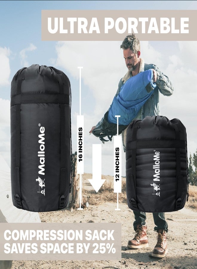 MalloMe Sleeping Bags for Adults Cold Weather & Warm - Backpacking Camping Sleeping Bag for Kids 10-12, Girls, Boys - Lightweight Compact Camping Gear Must Haves Hiking Essentials Sleep Accessories - Image 5