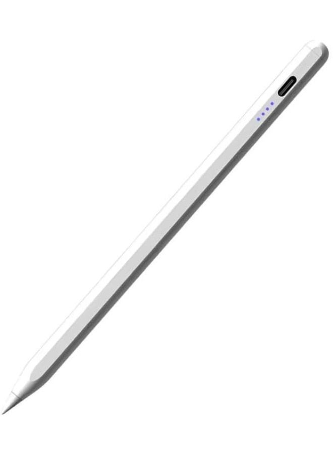 Muzz Stylus Pen for iPad, Tablet Pencil Compatible with 2018-2025 iPad Models, White - Image 1