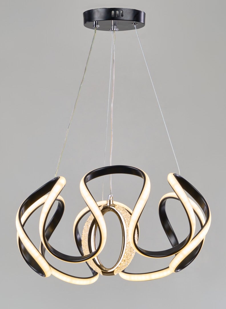 El Rawda Lighting LCWB7018-51 HARRY LED Chandelier | Modern Chandelier | Material: Aluminium | Color: white x Black | Size: 50x60 cm  - Image 2