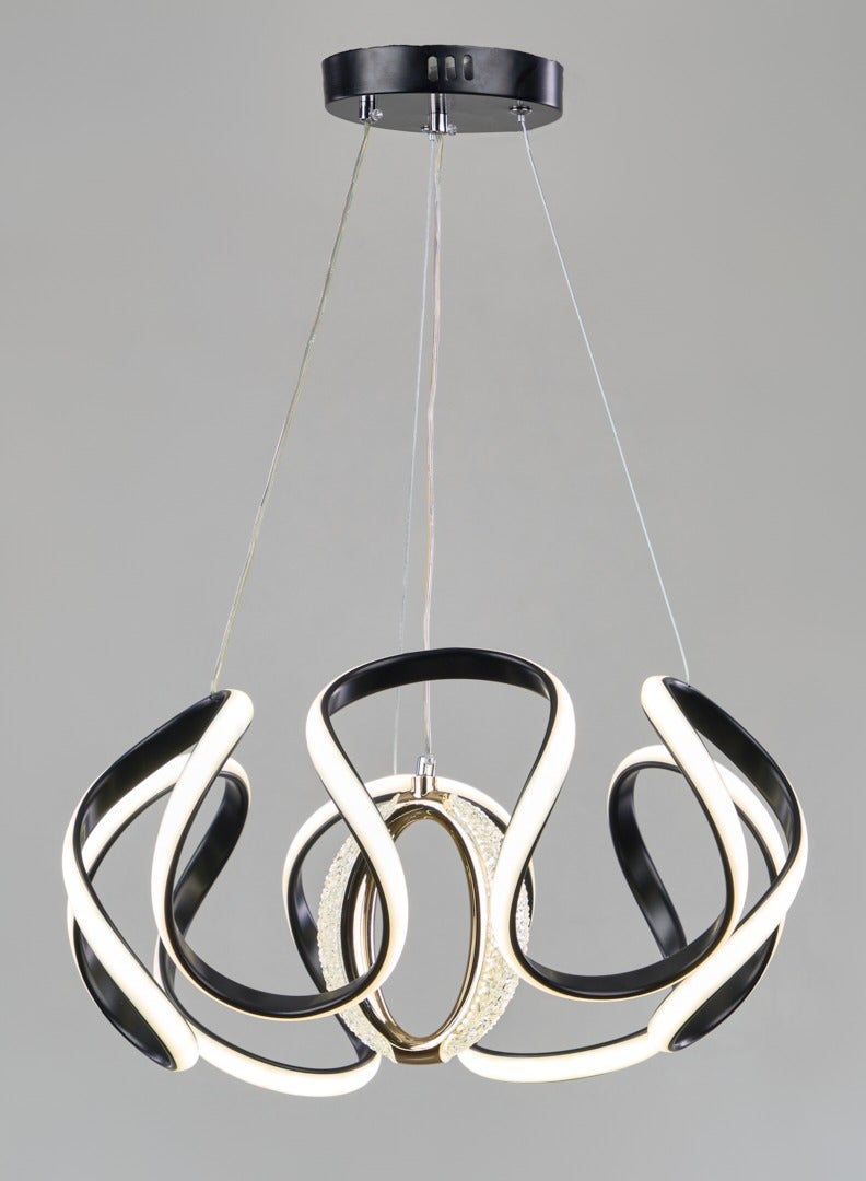 El Rawda Lighting LCWB7018-51 HARRY LED Chandelier | Modern Chandelier | Material: Aluminium | Color: white x Black | Size: 50x60 cm  - Image 3