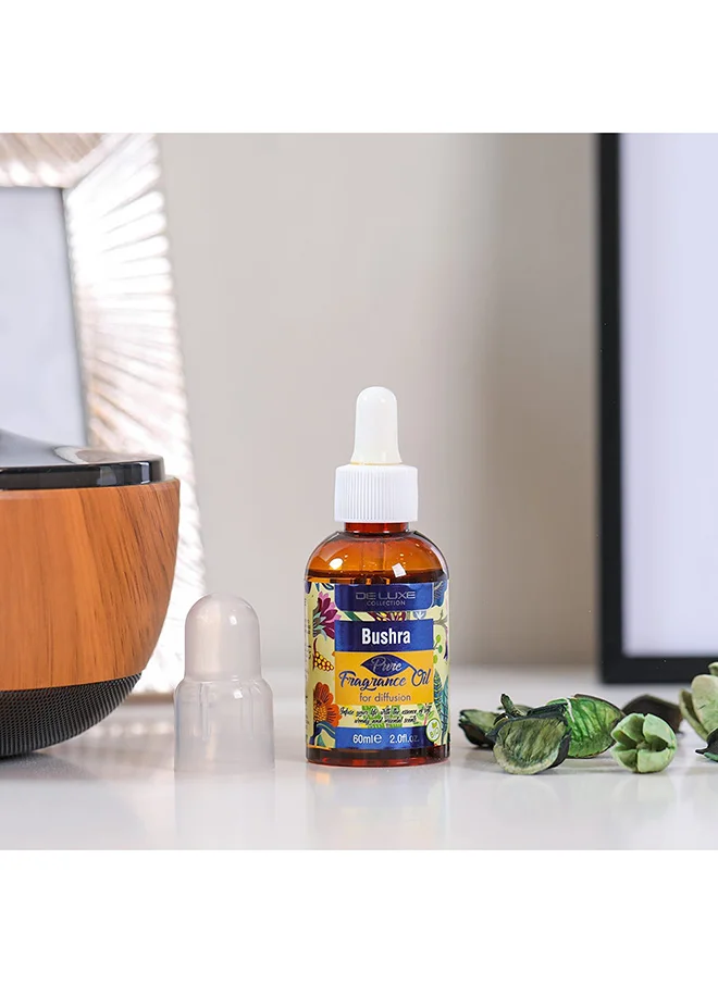 DANUBE HOME Pure And Natural Deluxe Bushra Fragrance Oil Fragrance Oil For Diffusion ideal For Improving The Air Quality60Ml