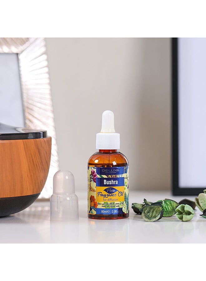 DANUBE HOME Pure And Natural Deluxe Bushra Fragrance Oil Fragrance Oil For Diffusion ideal For Improving The Air Quality60Ml - Image 1