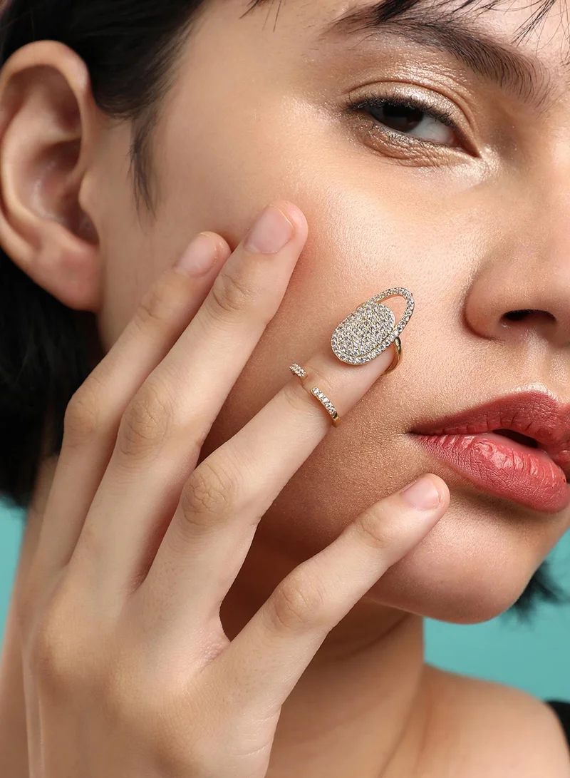 SOHI Party Artificial Nail Ring Jewellery
