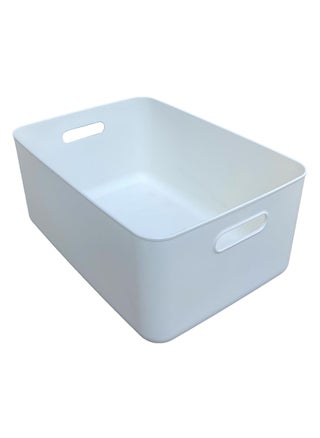 FCG Home - Pantry Cupboard Storage Organizer White Box Basket Bin with Handles (Large) - pzsku/ZCB24DBD4BF3B01F09D8CZ/45/_/1642163371/ea566c68-8f9f-425e-8b34-dfc9d36d1d46