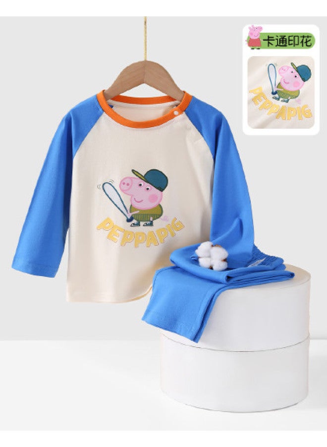 peppa Pig Spring Boys' Soft & Comfortable Casual Set Baby Homewear Outfit - Image 1