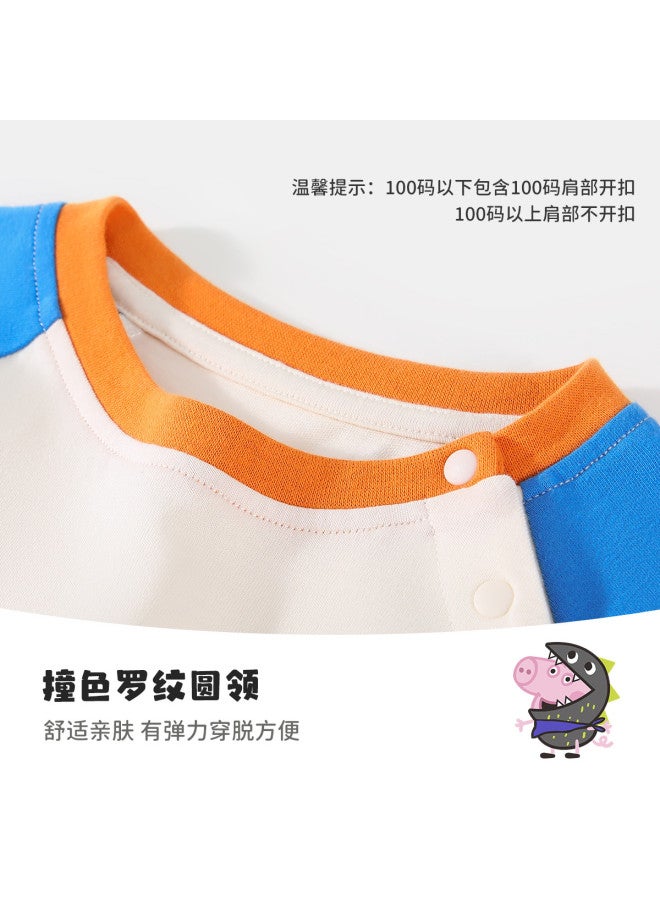 peppa Pig Spring Boys' Soft & Comfortable Casual Set Baby Homewear Outfit - Image 4