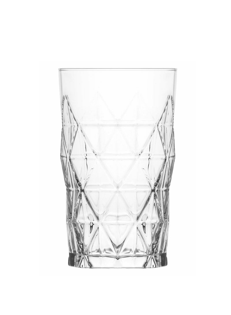 LAV 3 Pieces Keops Long Drink Tumbler Set 460 Ml - Clear - Image 1