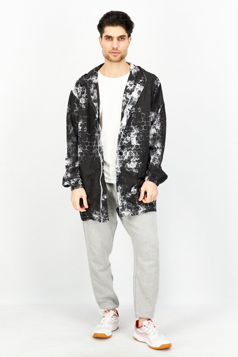 KA-1 Men Embroidered Logo Jacket, Black Combo  - Image 2