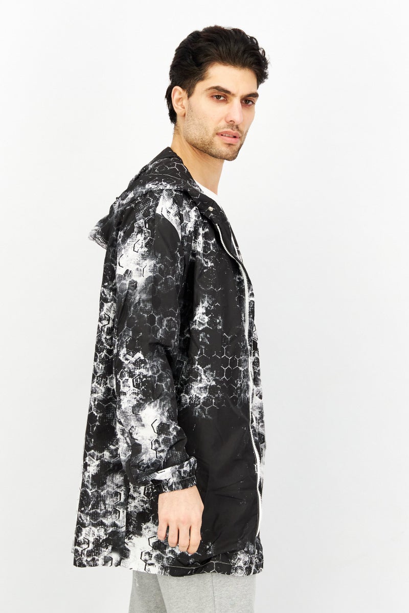 KA-1 Men Embroidered Logo Jacket, Black Combo  - Image 3