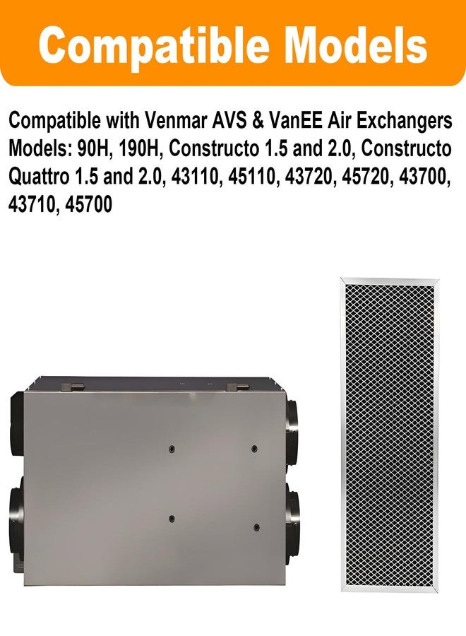 beaufan 3 Pack SV02300 HRV Air Exchanger Replacement Filter Compatible with Venmar AVS/VanEE Air Exchangers Models: 90H, 190H, Constructo 1.5 and 2.0, Constructo Quattro 1.5 and 2.0 (02300) - Image 2