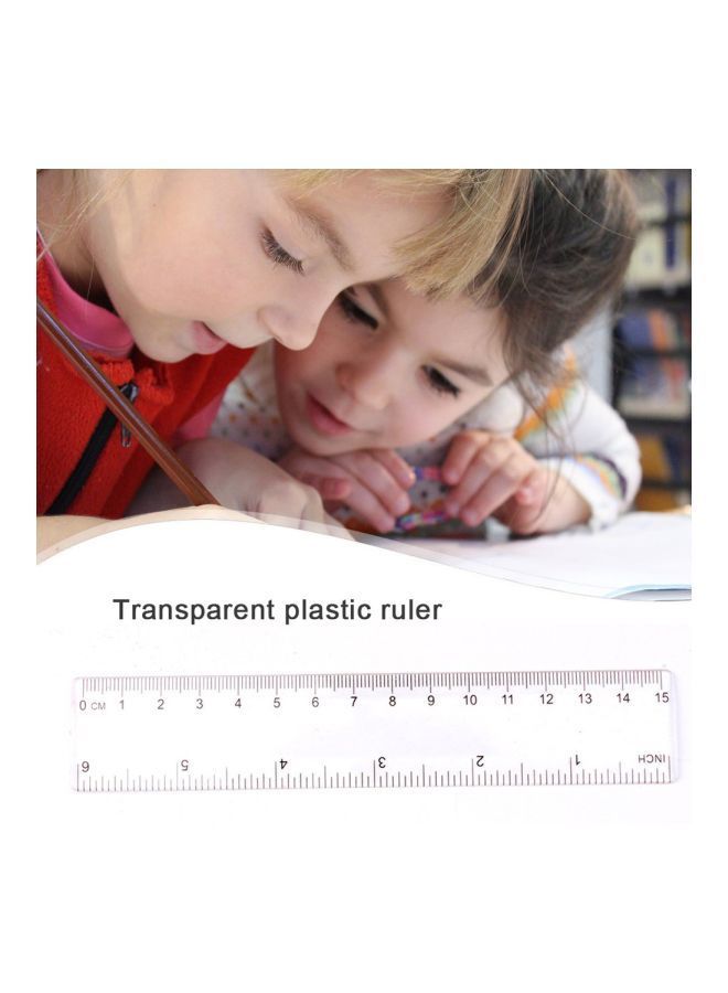 NIBEMINENT Plastic Compact Ruler White - Image 5