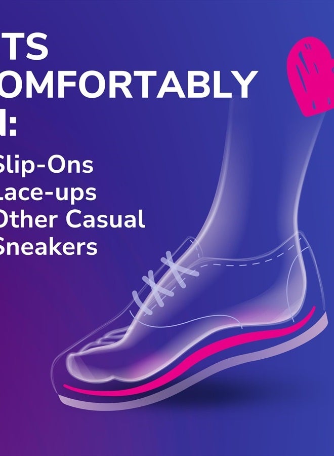 Dr. Scholl's ® Love Your Sneakers Full Length Insoles, All-Day Comfort for Slip on & High Top Sneaker, Prevent Discomfort, Arch Support, Absorb Shock, Trim Insert to Fit Shoe, Women Size 6-10, 1 Pair  - Image 5