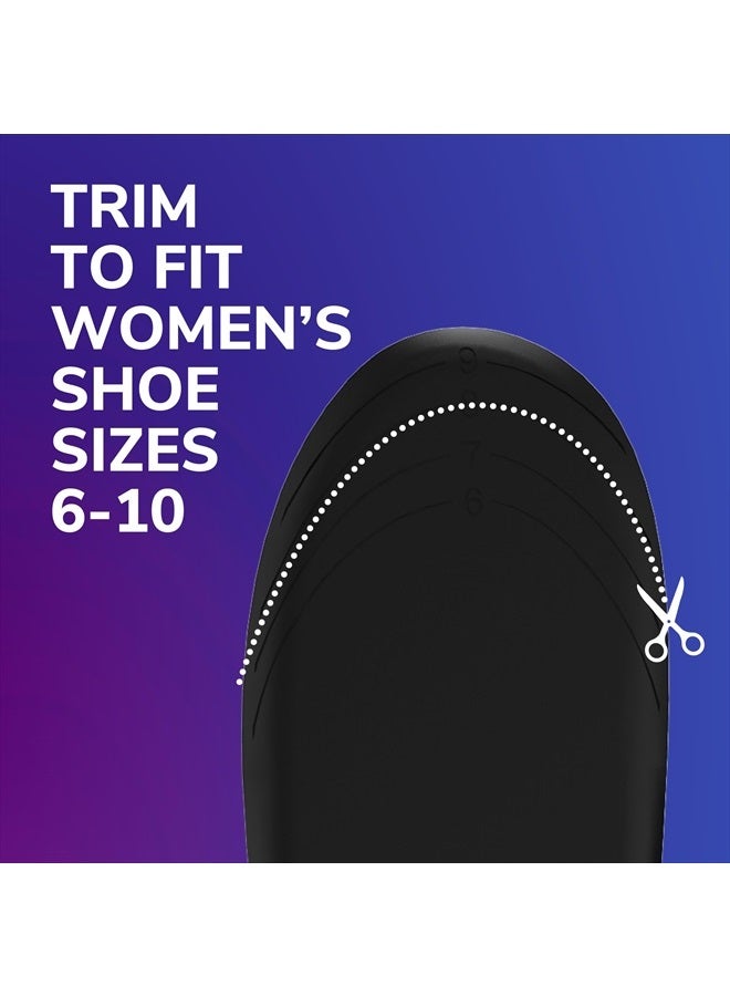 ® Love Your Sneakers Full Length Insoles, All-Day Comfort for Slip on & High Top Sneaker, Prevent Discomfort, Arch Support, Absorb Shock, Trim Insert to Fit Shoe, Women Size 6-10, 1 Pair