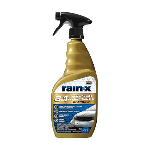 Rain-X Pro 620213 3-in-1 Bug, Tar and Adhesive Remover, 16oz - Premium Bug, Tar and Adhesive Remover to Help Clean and Remove Sticky Contaminants - Image 1