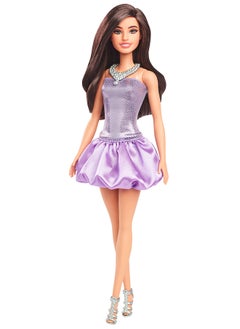 Barbie Fashionistas® Doll -  Purple Bubble Hem  - Image 1