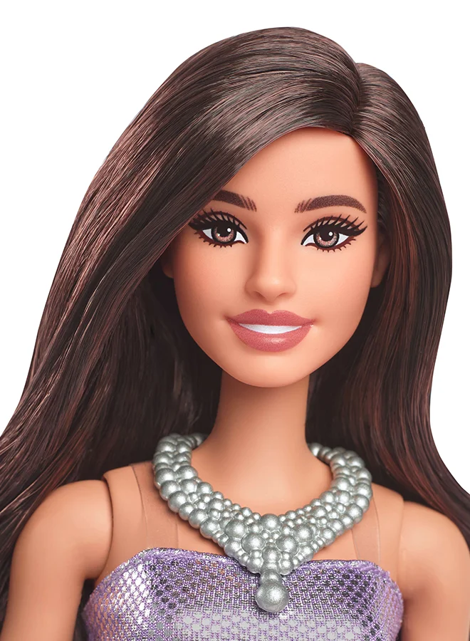 باربي Fashionistas® Doll -  Purple Bubble Hem