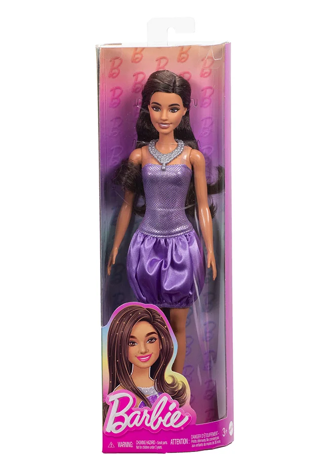 باربي Fashionistas® Doll -  Purple Bubble Hem
