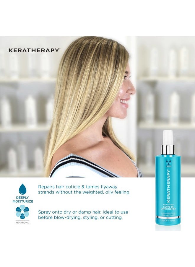 KERATHERAPY Keratherapy Keratin Infused Moisture Shampoo, 10.1 fl. oz., 300 ml - Anti Frizz Moisture Shampoo for Oily Scalp and Dry Ends - Kerabond Technology, Aloe Vera, & Willow Bark  - Image 5