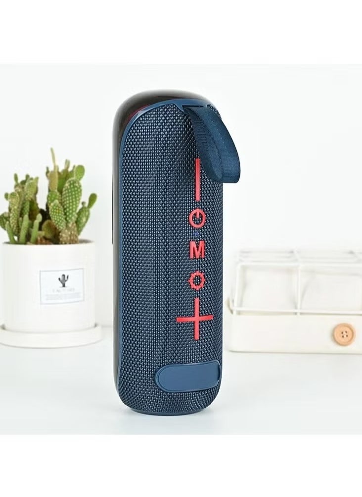 WISME WS-Y5 Wireless Portable Bluetooth Speaker with RGB Colorful Lighting, Multiple Input Options, and Button Control Blue  - Image 2