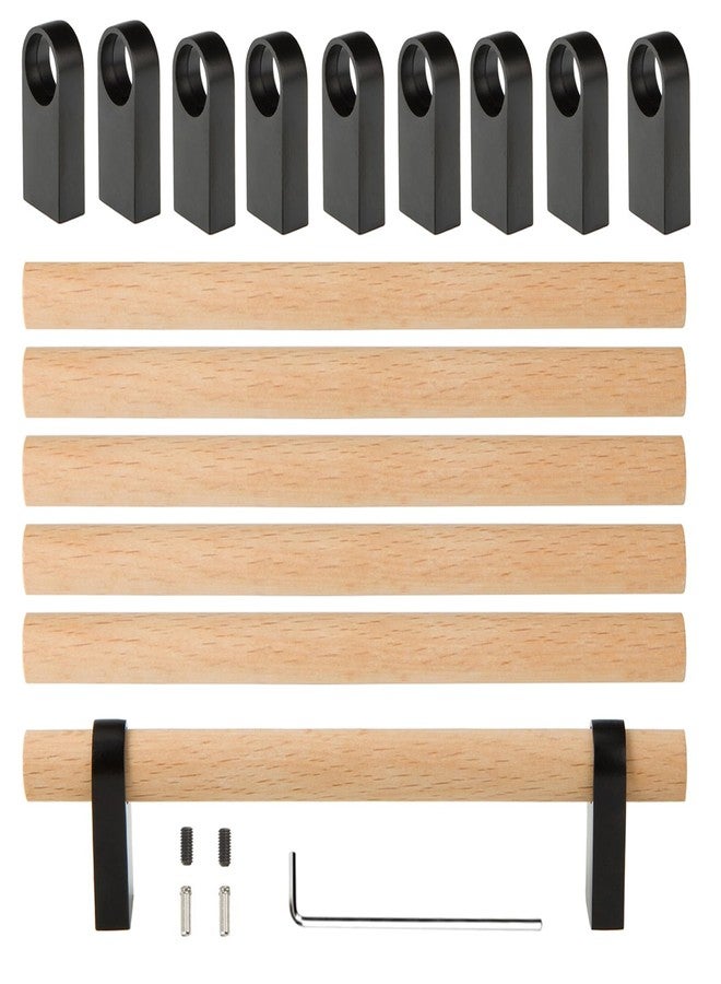luluxing Adjustable Wood Cabinet Handles,Unfinished DIY Pulls,Adjustable Double Hole Distance Handles,Modern Kitchen Wardrobe Drawer Pulls 6Pcs Adjustable Wood Cabinet Handles（6pcs Adjustable） - Image 1