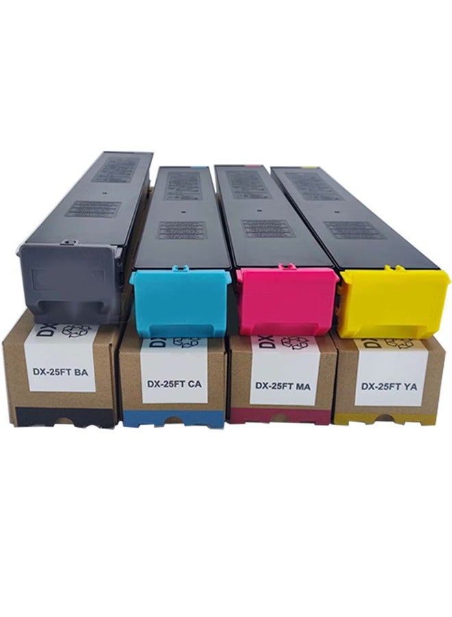 Office maker DX-25 DX25 Toner Cartridge Compatible for DX-25FT & GT Use for DX 2000 2000n 2000u 2500 2500n 2500u Printer 4-Colors - Image 1