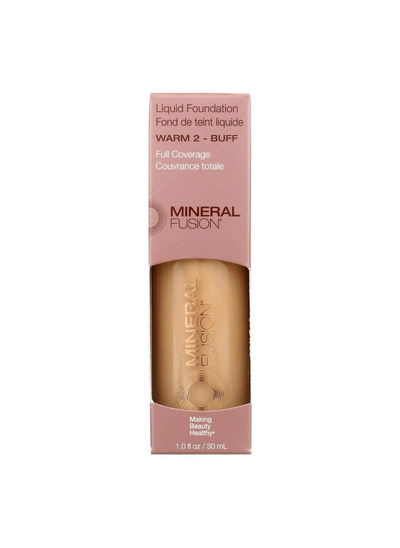 Mineral Fusion MINERAL FUSION Warm 2 Liquid Foundation, 1 FZ 