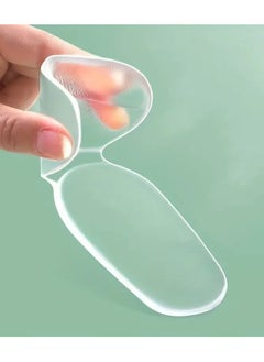 Goolsky 1pair GEL 4D Silicone Anti-abrasion Foot Artifact Heel Sticker Anti-drop Heel Anti-abrasion Foot Shoe Sticker, Shoe Size Is Changed To A Half-size Insole, Length 5.51in/14cm, Width 3.35in/8.51cm  - Image 1