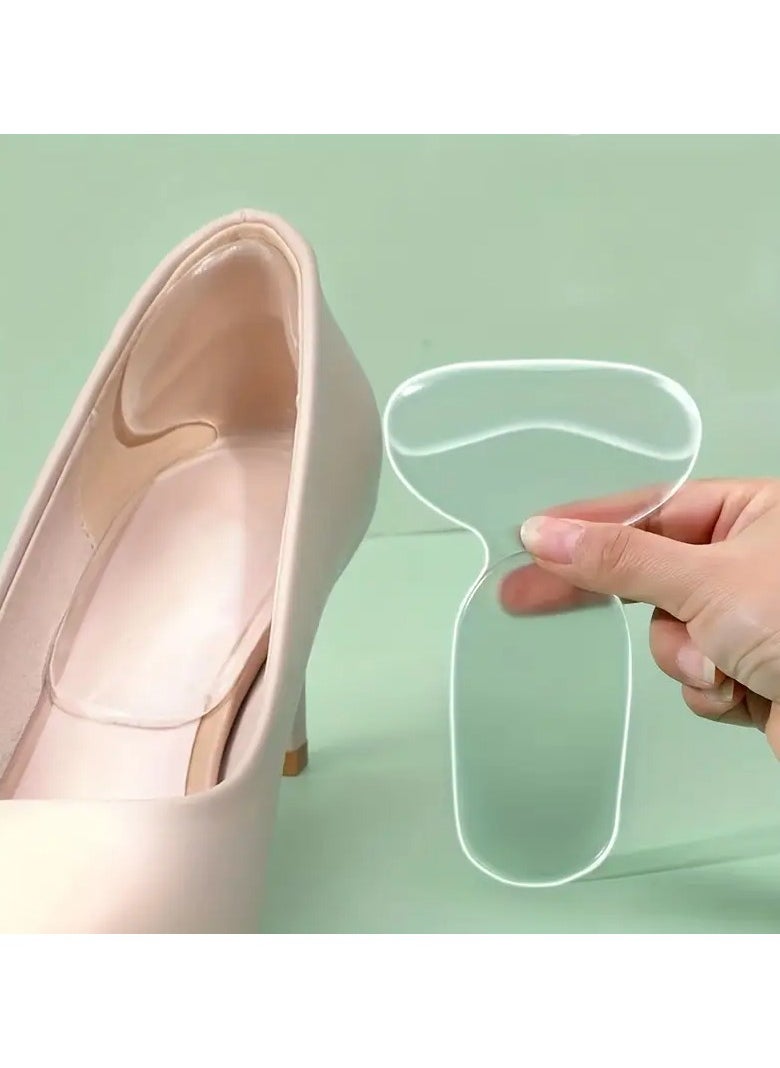 جلوسكي 1pair جل 4d سيليكون مضاد للتآكل قدم قطع أثرية ملصق كعب مضاد للسقوط ملصق حذاء قدم مضاد للتآكل ، تم تغيير حجم الحذاء إلى نعل نصف الحجم ، بطول 5.51 بوصة/14 سم ، عرض 3.35 بوصة/8.51 سم  - Image 5
